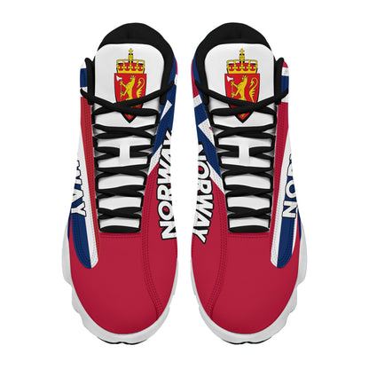 Footwear Norway High Top Sneaker Shoes Women's Men's Special Flag