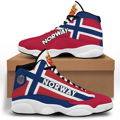 Footwear Norway High Top Sneaker Shoes Women's Men's Special Flag