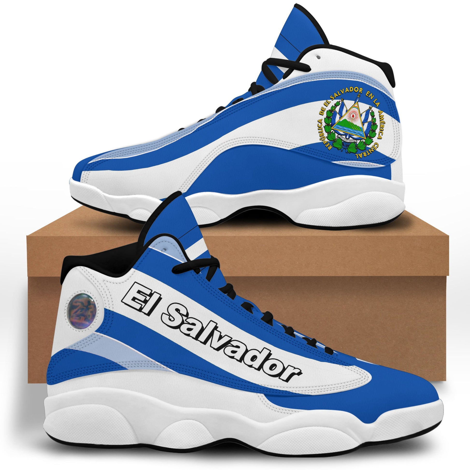 Footwear El salvador High Top Sneaker Shoes Women's Men's Special Flag