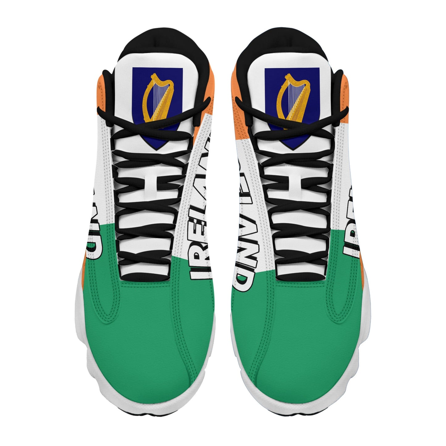 Footwear Ireland High Top Sneaker Shoes Women's Men's Special Flag