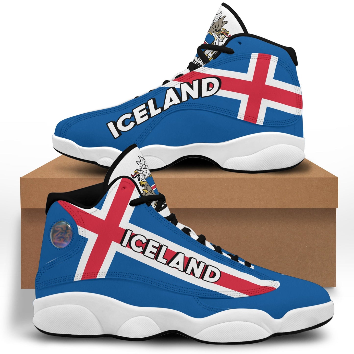Footwear Iceland High Top Sneaker Shoes Women's Men's Special Flag