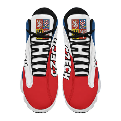 Footwear Czech Republic High Top Sneaker Shoes Women's Men's Special Flag