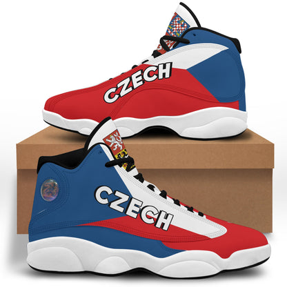 Footwear Czech Republic High Top Sneaker Shoes Women's Men's Special Flag