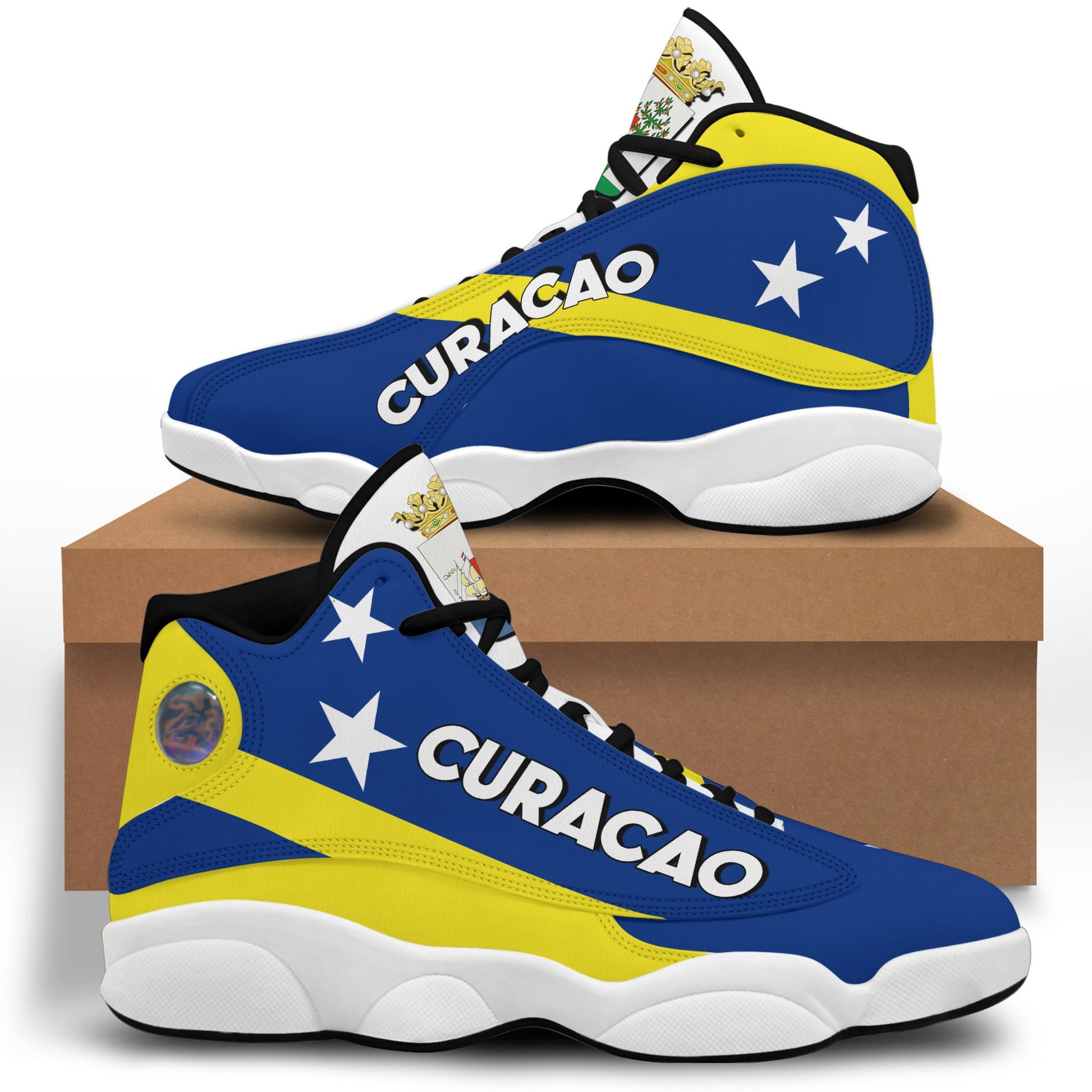 Footwear Cuaracao High Top Sneaker Shoes Women's Men's Special Flag