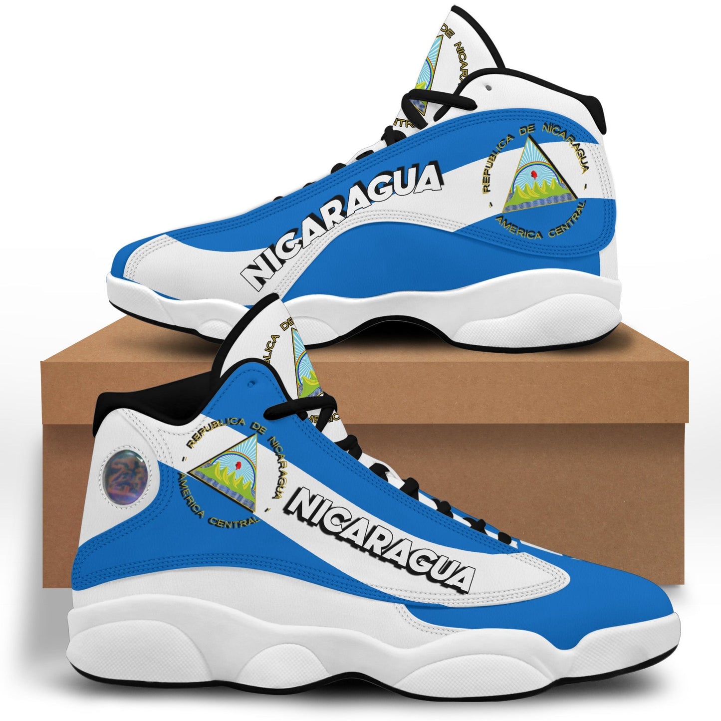 Footwear Nicaragua High Top Sneaker Shoes Women's Men's Special Flag