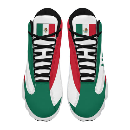 Footwear Mexico High Top Sneaker Shoes Women's Men's Special Flag