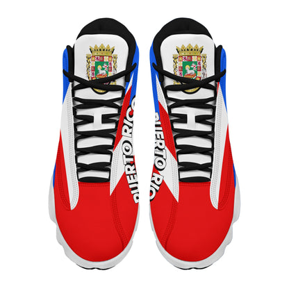 Footwear Puerto Rico High Top Sneaker Shoes Women's Men's Special Flag