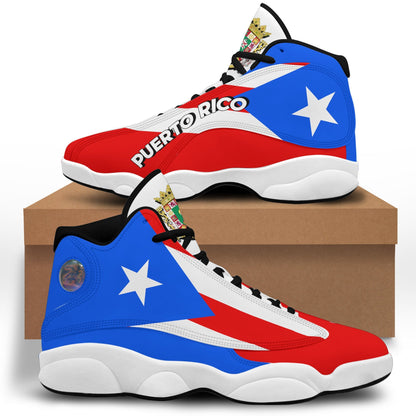 Footwear Puerto Rico High Top Sneaker Shoes Women's Men's Special Flag