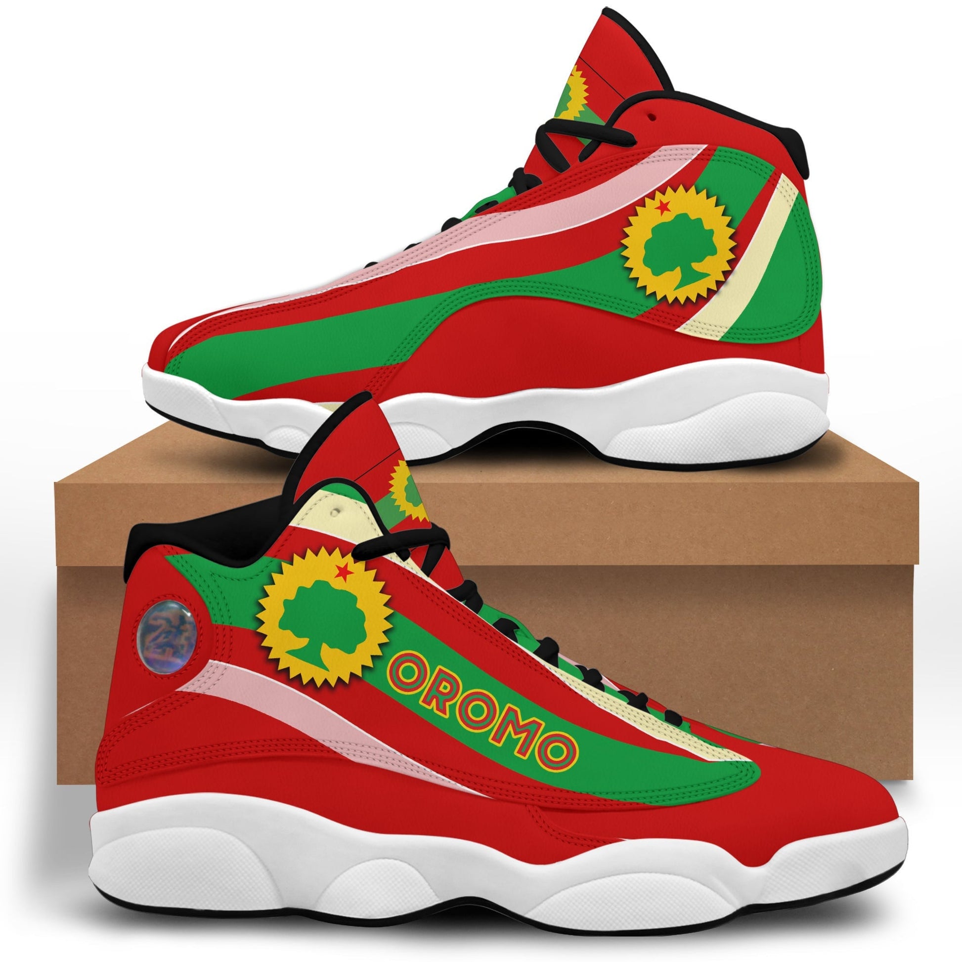 Footwear Oromo High Top Sneaker Shoes Women's Men's Special Flag