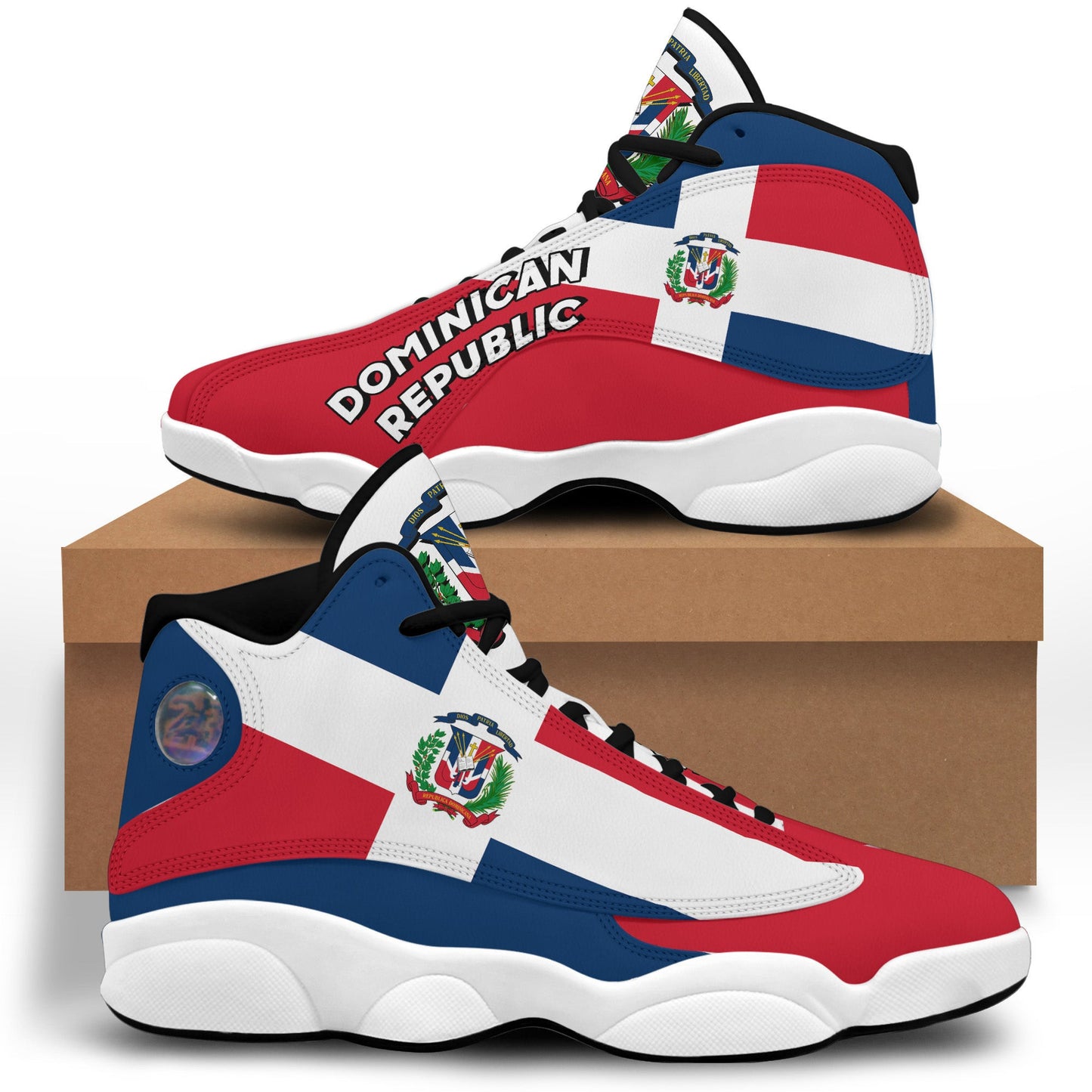 Footwear Dominican Republic High Top Sneaker Shoes Women's Men's Special Flag