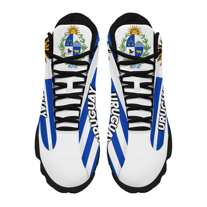 Footwear Uruguay High Top Sneaker Shoes Women's Men's Special Flag