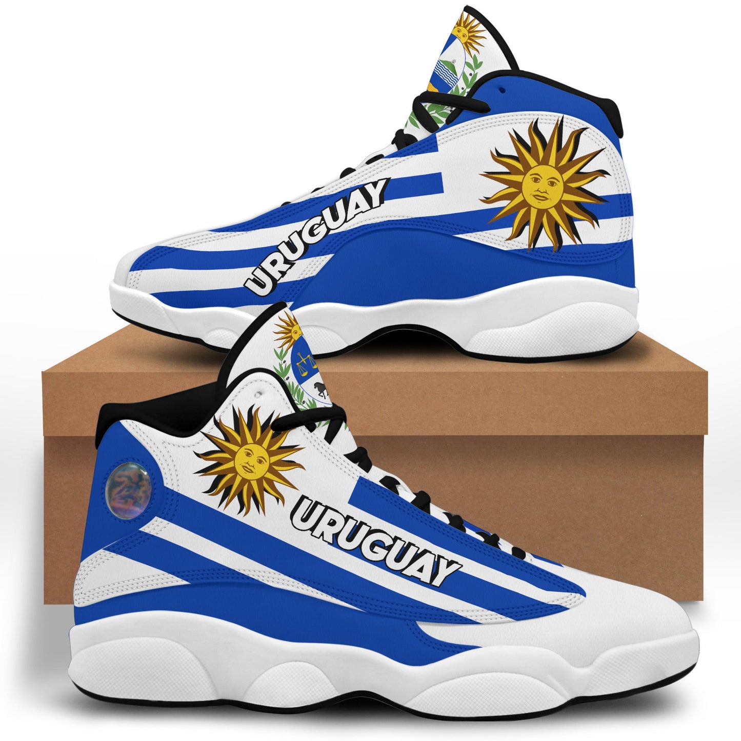 Footwear Uruguay High Top Sneaker Shoes Women's Men's Special Flag