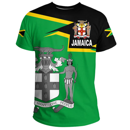 Jamaica T Shirt Coat Of Arms New Style