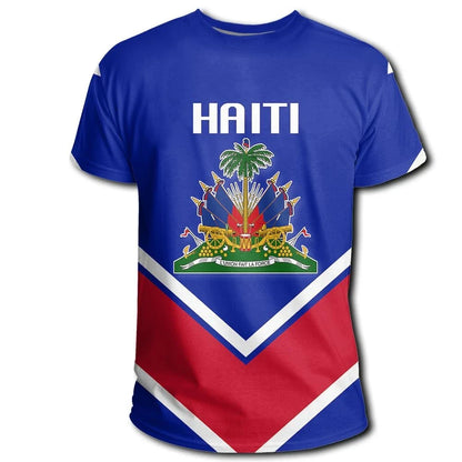 Haiti Coat Of Arms T Shirt Lucian Style W