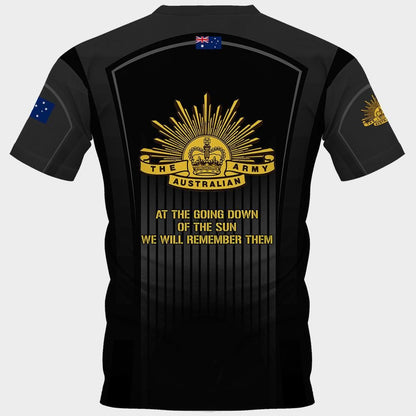 Anzac T Shirt Remembrance Day Lest We Forget