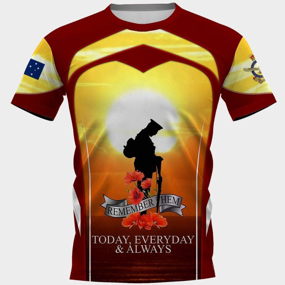 Anzac T Shirt We Will Remember Them Anzac Remembrance Day