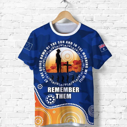 Custom Personalised Australian Anzac Day T Shirt Camouflage Vitality