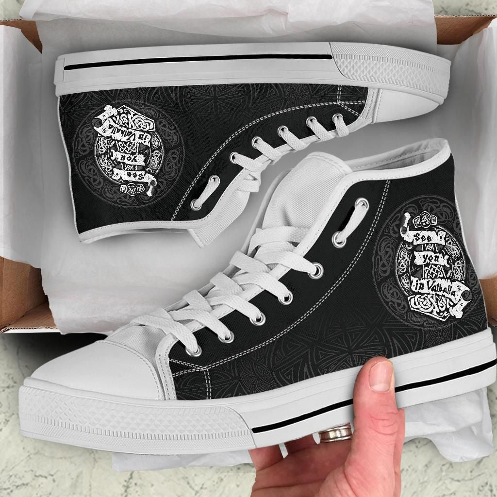 Viking High Top Shoe See You In Valhalla