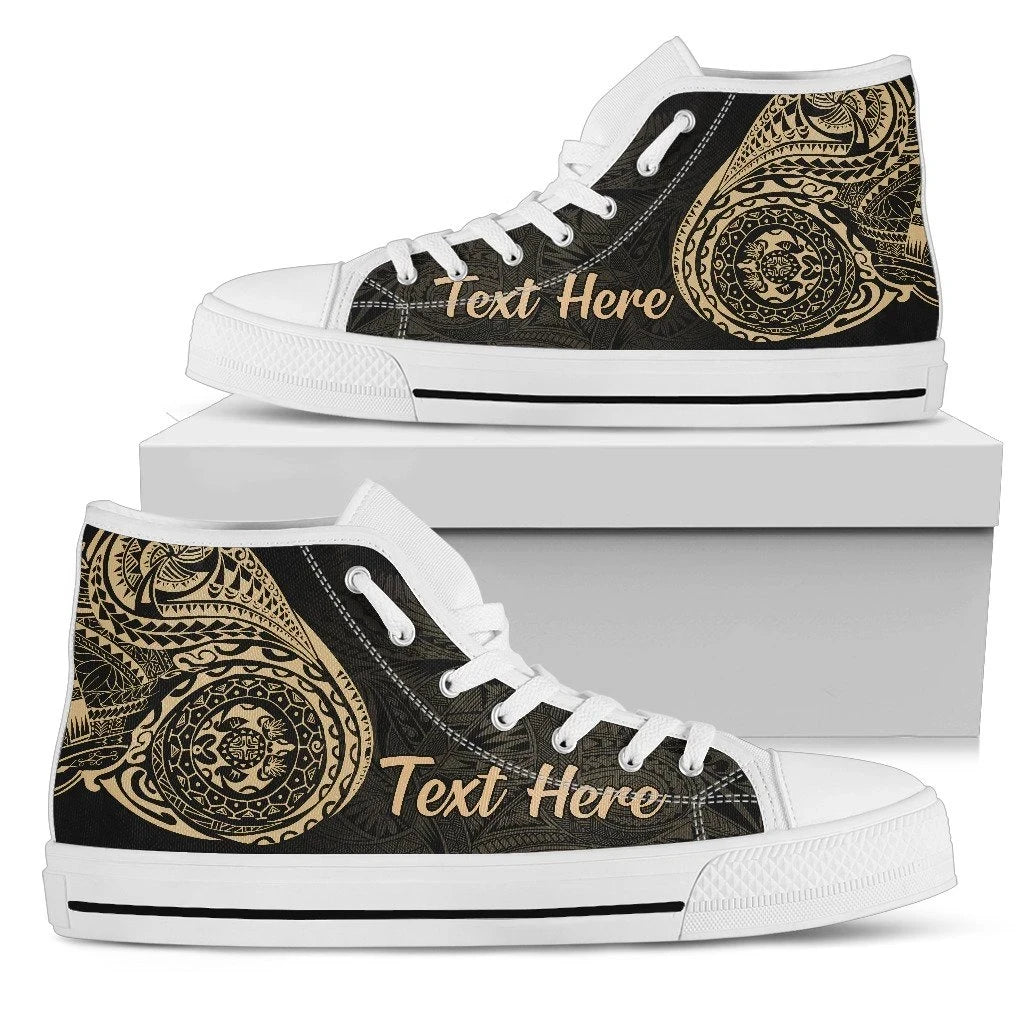 Custom Polynesian High Top Shoes Tattoo Style Version 2.0