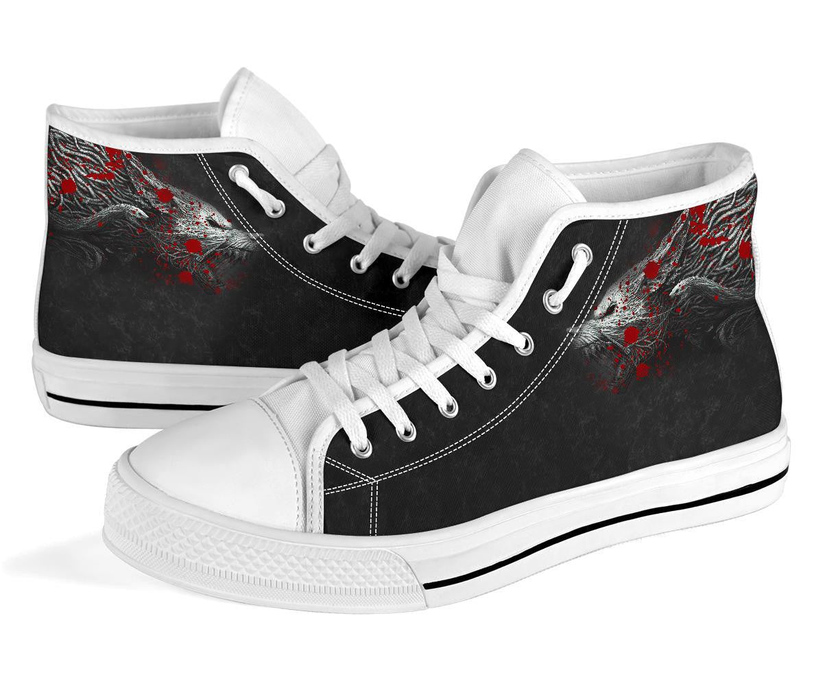 Vikings High Top Shoe Fenrir Blood