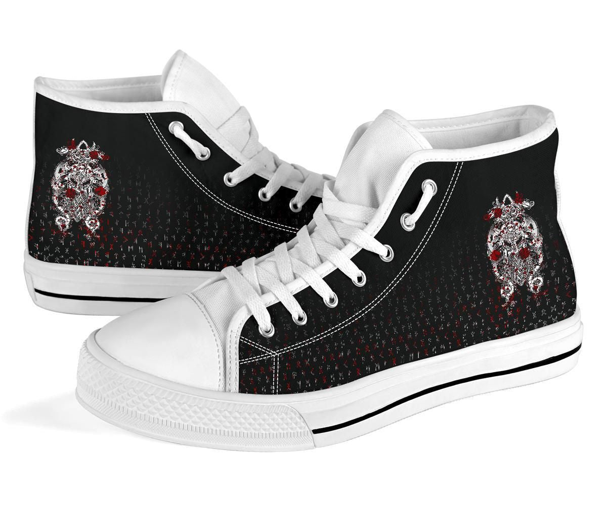 Fenrir & Tyr Tattoo Blood High Top Shoe
