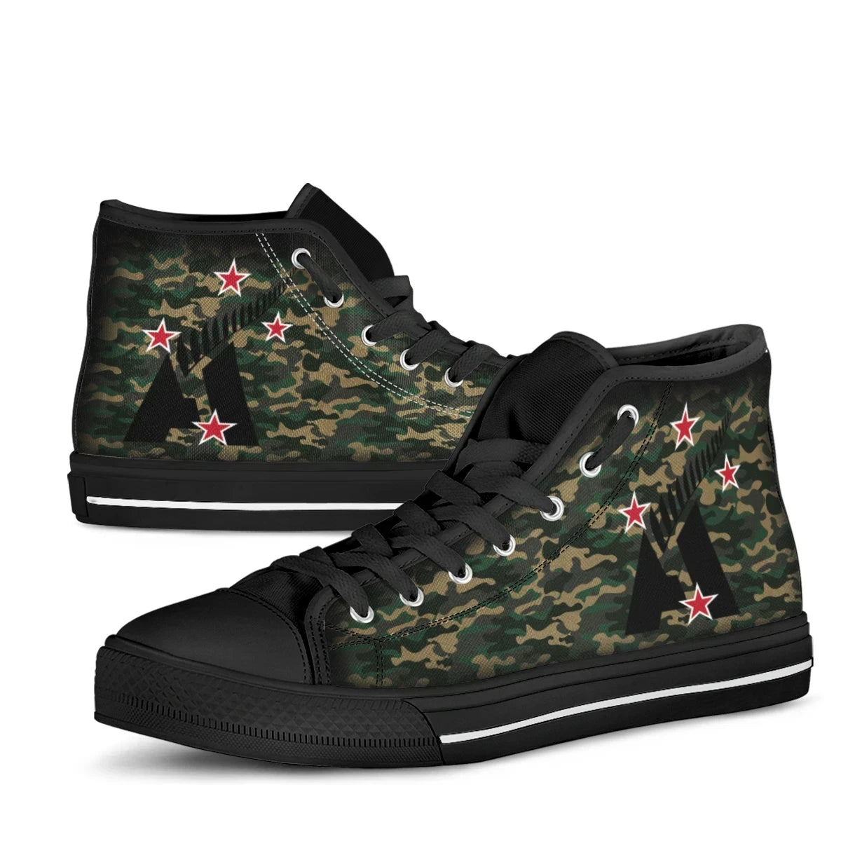 Anzac Day New Zealand Army, Camo Style, Lest Me Forget, High Top Shoe