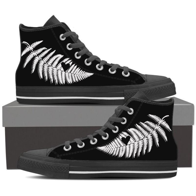 New Zealand Silver Fern High Top Canvas Shoes