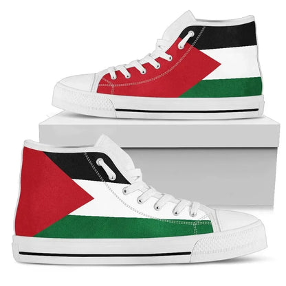 State Of Palestine High Top Shoes Original Flag