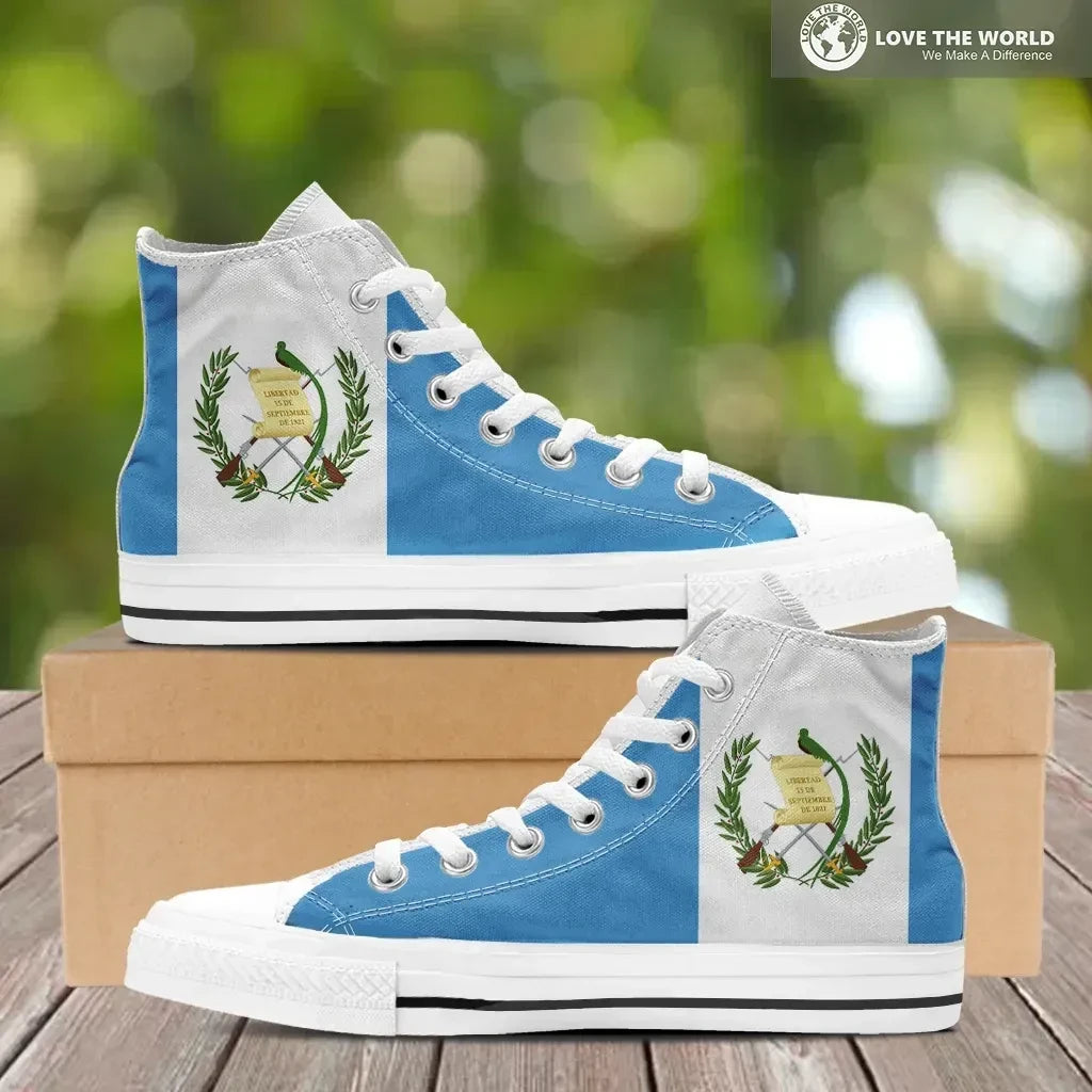 Guatemala High Top Shoes Original Flag