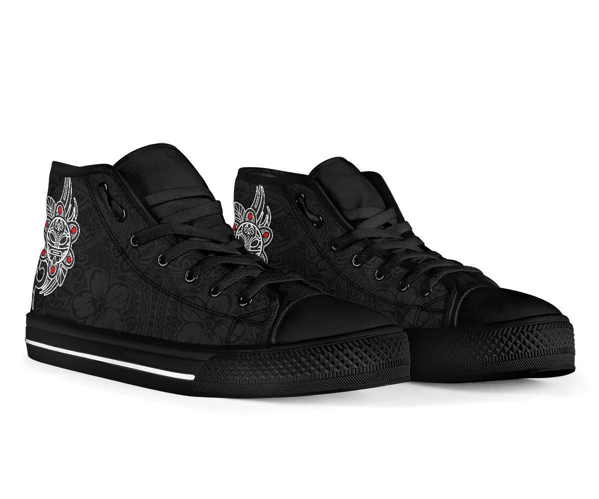 Puerto Rico Taino Sun Coqui Frog Tribal High Top Shoe