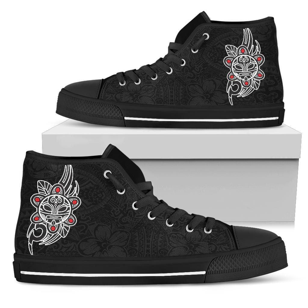 Puerto Rico Taino Sun Coqui Frog Tribal High Top Shoe