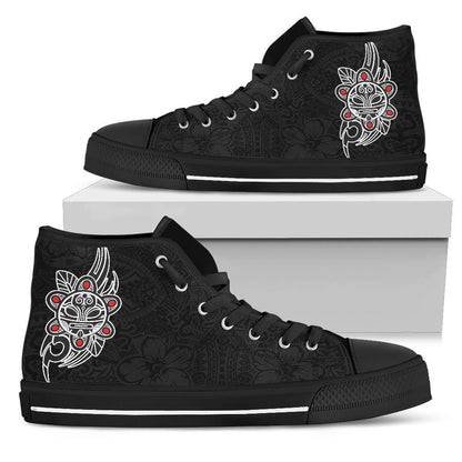 Puerto Rico Taino Sun Coqui Frog Tribal High Top Shoe