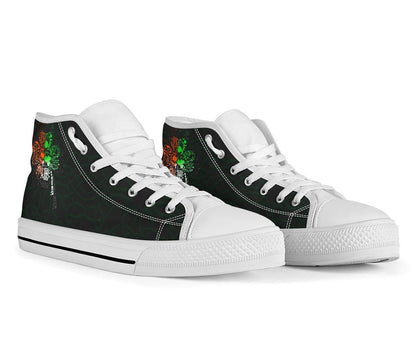 Ireland High Top Shoe Ireland Shamrock St.Patrick Day Style