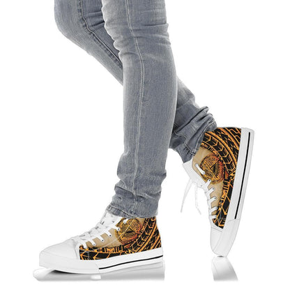 American Samoa High Top Shoe Polynesian Wild Style