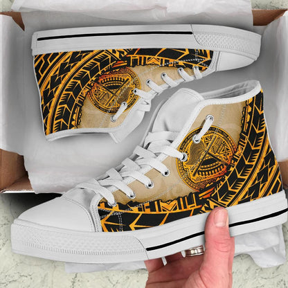 American Samoa High Top Shoe Polynesian Wild Style