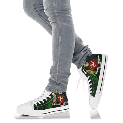 Celtic High Top Shoe Isle Of Man Celtic Coat Of Arms