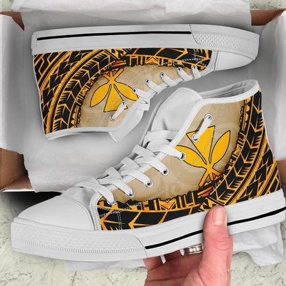 Hawaii High Top Shoe Polynesian Wild Style