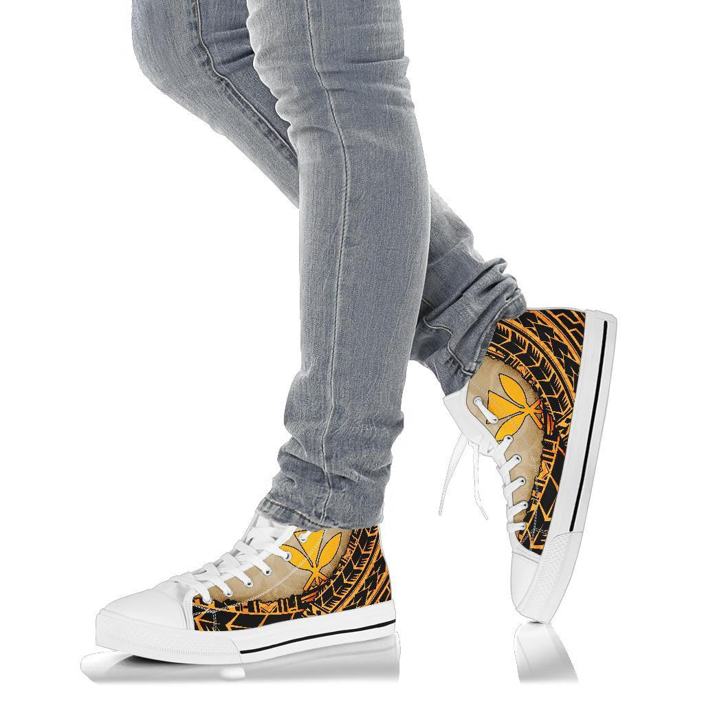 Hawaii High Top Shoe Polynesian Wild Style