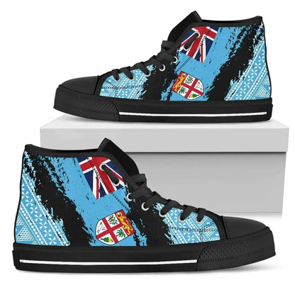 Fiji Tapa High Top Canvas Shoes Nora Style