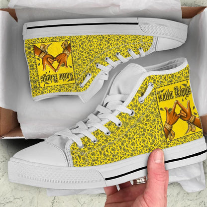 Latin Kings High Top Shoe Yellow Bandana