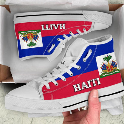 Haiti Flag High Top Shoe