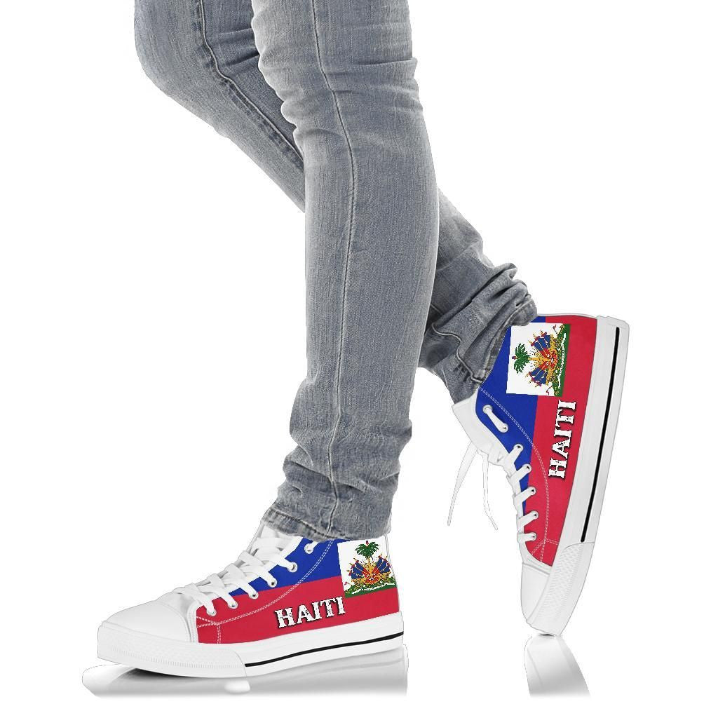 Haiti Flag High Top Shoe