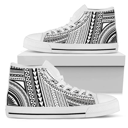 Polynesian High Top Canvas Shoes Bn10