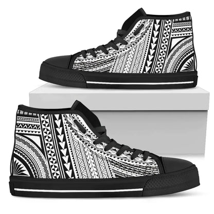 Polynesian High Top Canvas Shoes Bn10