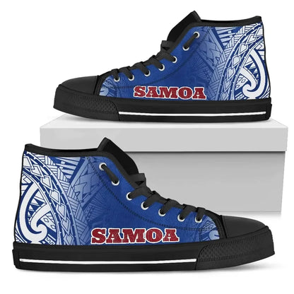 Samoa High Top Shoe Polynesian Fog Blue