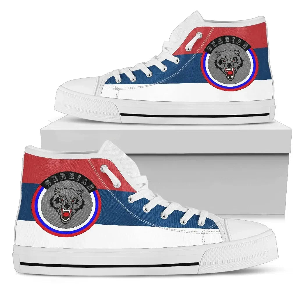Serbia Shoes Gray Wolf High Top Shoes