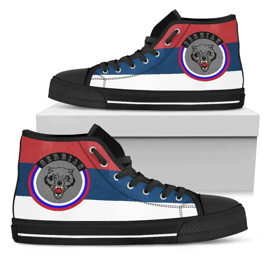 Serbia Shoes Gray Wolf High Top Shoes