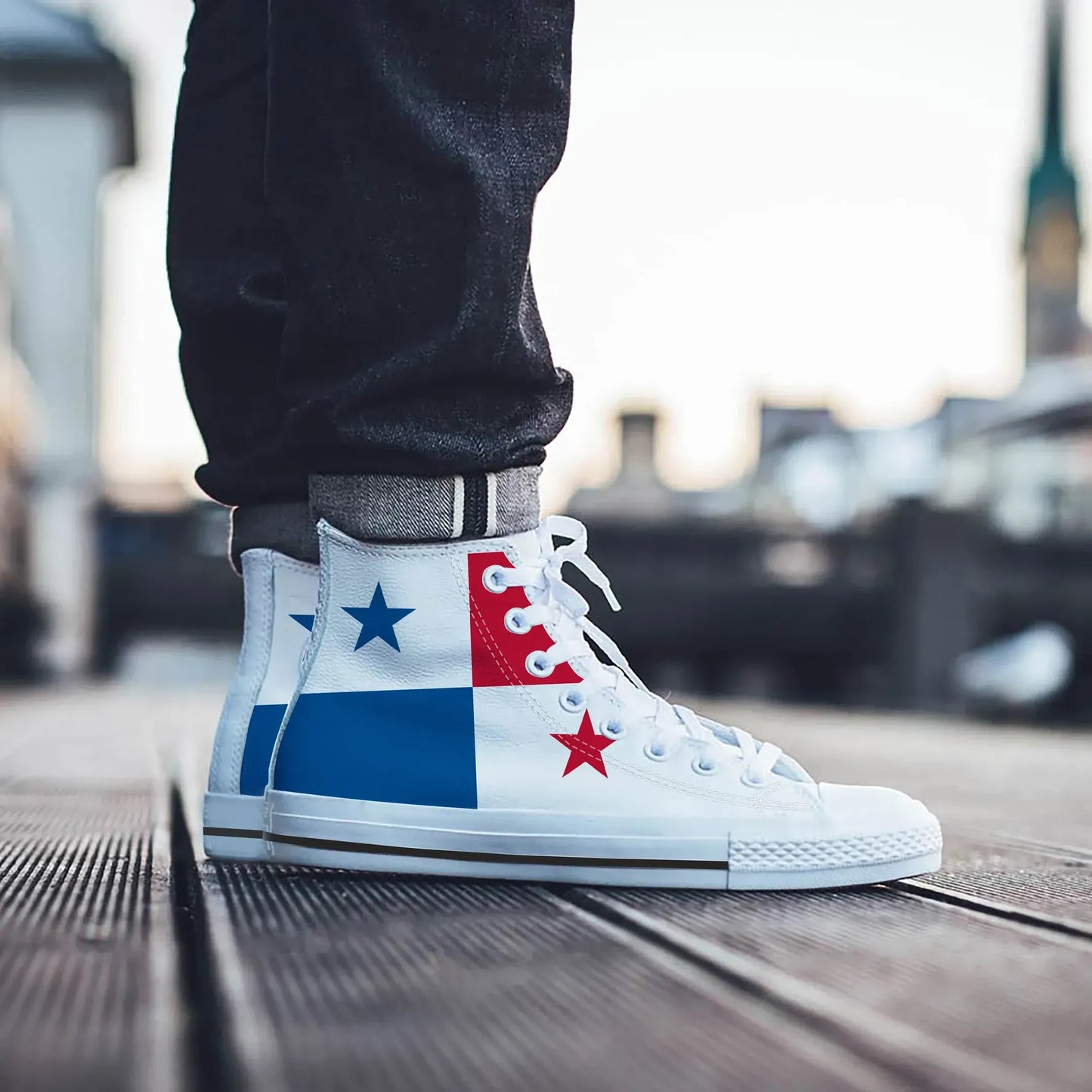 Panama Canvas Shoe Panama Flag High Top