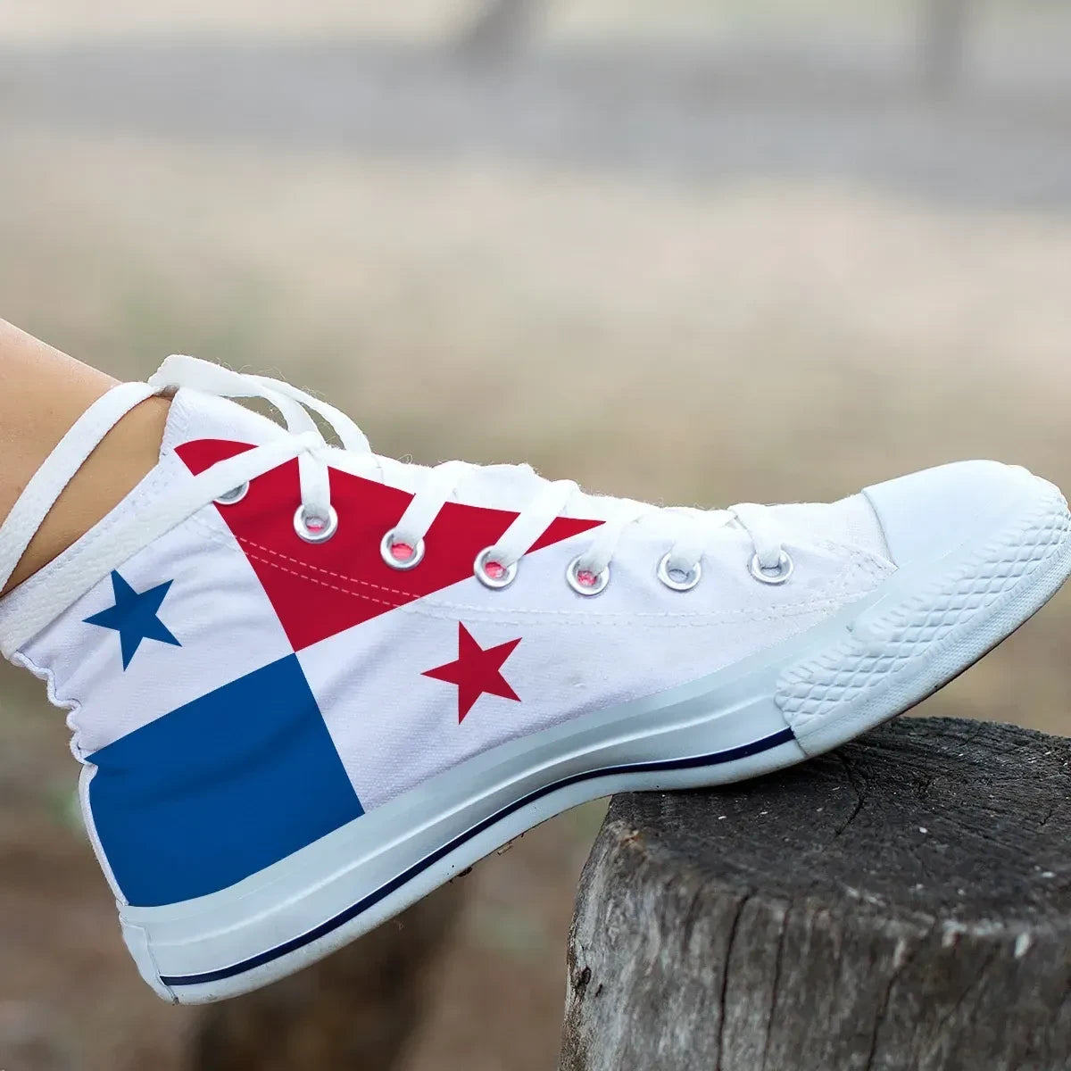 Panama Canvas Shoe Panama Flag High Top