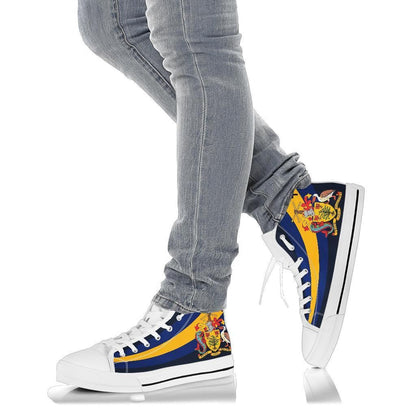 Barbados Special Flag High Top Shoe